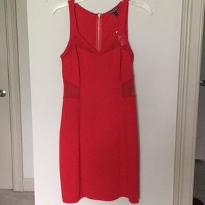Express bodycon red dress